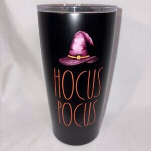 Rae Dunn Hocus Pocus Halloween Witch Hat Black Insulated Stainless Tumbler